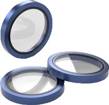 Szkło ochronne Etteri Camera Lens Protector do Apple iPhone 17 Pro / 17 Pro Max Blue (5907504567396)