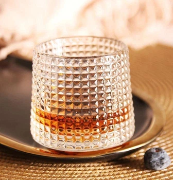 Келих для віскі Glassware з рельєфною поверхнею Прозорий (slyg-8)