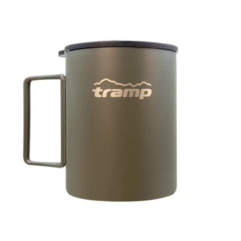 Термокружка Tramp со складными ручками и поилкой 400 мл Olive (1042-UTRC-137-olive)