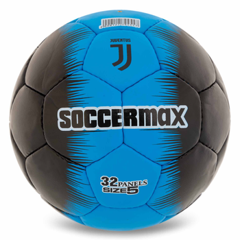 Мяч футбольный №5 PU Гриппи сшит вручную SOCCERMAX JUVENTUS FB-0047-821