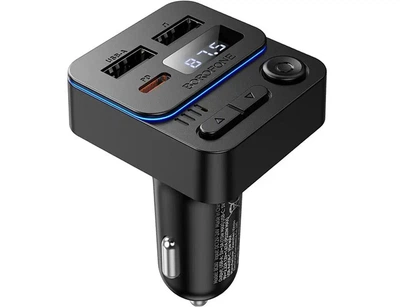 FM-модулятор BOROFONE BC60 bluetooth 5.4, 2USB, Type-C PD20W чорний