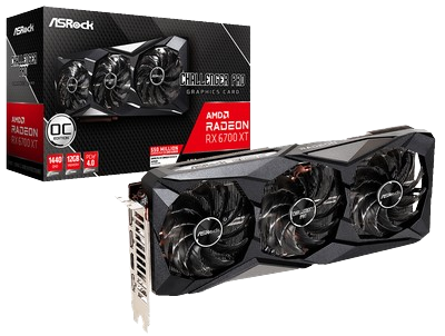 Відеокарта AMD Radeon RX 6700 XT 12GB ASRock Challenger Pro OC (RX6700XT CLP 12GO) Б/В