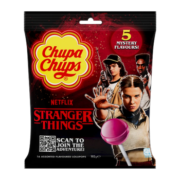 Леденцы Chupa Chups Stranger Things Netflix Очень Странные Дела Тайные Вкусы 120g