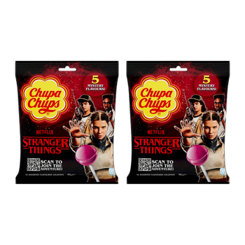 Набор Леденцы 2шт Chupa Chups Stranger Things Netflix Очень Странные Дела Тайные Вкусы 120g