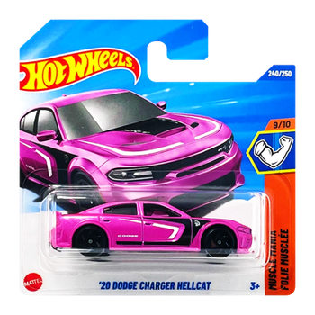 Машинка Базовая Hot Wheels '20 Dodge Charger Hellcat Muscle Mania 1:64 JBB45 Pink