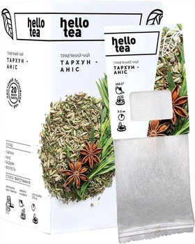 Чай травяний Hello Tea Тархун-Аніс 20 пакетиків (4820208950527)
