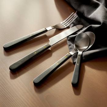 Zestaw sztućców Ikea Doftskold 24 elementy Czarny (906.095.88)