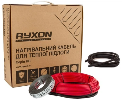 Електрична тепла підлога Ryxon 4,0м²-5,0м²/ 800 Вт 40м двожильний нагрівальний кабель