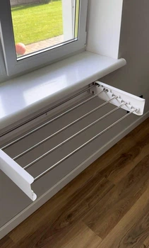 Настенная раздвижная сушилка для белья 80×10×40 см