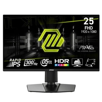 Игровой монитор 24.5 дюйма MSI, IPS, 300 Гц, 0.5 мс, черный