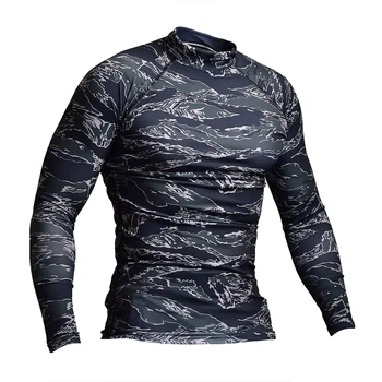 Чоловічий рашгард SPECPROM Black Tiger Stripes Camo(XL) (00000005479)