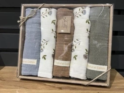 Набор из 5-ти муслиновых полотенец Nilteks. Muslin Print-40х60(5 шт)