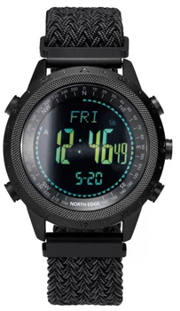 Мужские часы North Edge Desert Nylon Power 5BAR с компасом
