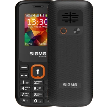 Телефон кнопочний Sigma X-style 171 MINI Track Black-Orange