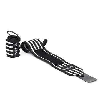 Бинты для запястий (кистевые бинты) Cornix Wrist Wraps XR-0194 Black/White