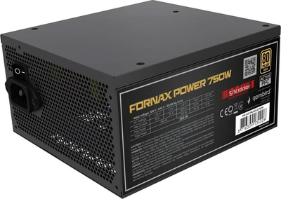 Блок живлення Gembird Fornax Power Gold 750W (CCC-PSUGOLD-750W)