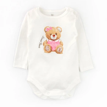 Боди Dexter`s для девочки на кнопках с длинным рукавом и принтом мишки girl bears 80 см