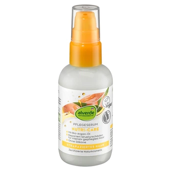 Сыворотка для ухода за волосами Alverde NATURKOSMETIK Nutri-Care с органическим аргановым маслом, 75 мл