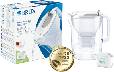 Фільтр-глечик Brita Style XL LED Mxpro сірий (1052803)