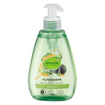 Жидкое мыло Alverde NATURKOSMETIK с оливкой и органическим апельсином, 300 мл