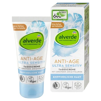 Крем для лица Alverde NATURKOSMETIK Naturskosmetik дневной защитный с коэнзимом Q10 50мл