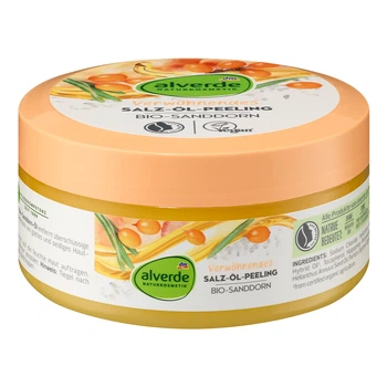 Скраб для тела Alverde Naturkosmetik натуральный с солью и маслом 250 г