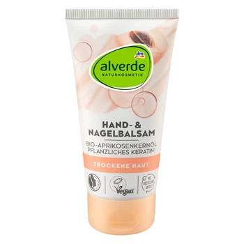 Бальзам для рук та нігтів Alverde NATURKOSMETIK з органічною абрикосовою олією, 75 мл
