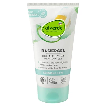 Гель для гоління Alverde Naturkosmetik для чутливої шкіри з органічним алое вера 150 мл