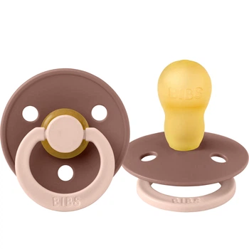 Класична латексна пустушка BIBS Colour STUDIO Collection Fusion Woodchuck/Blush 18 міс.+ розмір 3