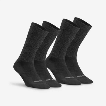 Шкарпетки Quechua SH500 U-Warm Mid туризму дорослих 2 пари EU35/38 UA34,5/37,5