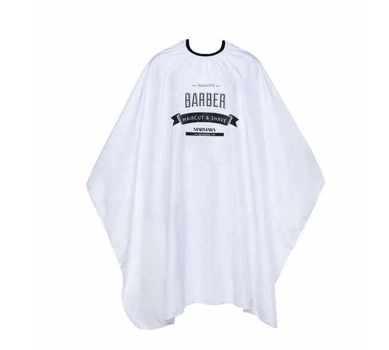 Пеньюар перукарський для стрижки Marmara Barber Cape White