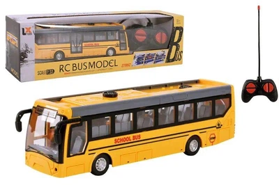 Игрушечный школьный автобус на радиоуправлении на аккумуляторе LX Toys с подсветкой салона