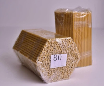 Воскові церковні свічки вищої категорії №80 (400 шт.)