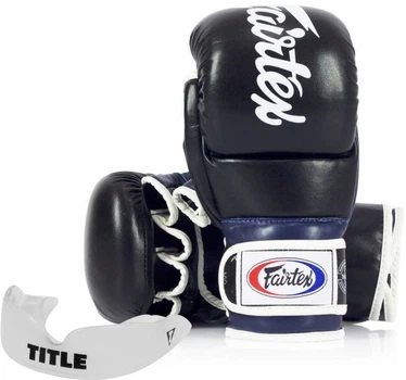 Перчатки для грепплинга для ММА Fairtex FGV18 L Black/Blue (FGV18_L_Black/Blue)