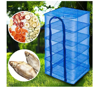 Сетка для сушки рыбы, овощей и фруктов (50х50х100 см), 5 ярусов
