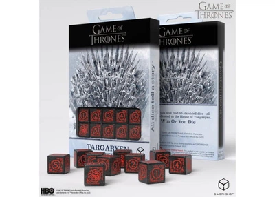 Набор кубиков Game of Thrones. Targaryen 10xD6 Dice Set (10 шт.) (GOT/00190166/2025/3/B)