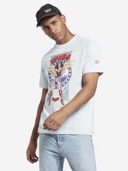 Футболка хлопковая длинная мужская Reebok gn8992 XL Голубая (1000000055520)