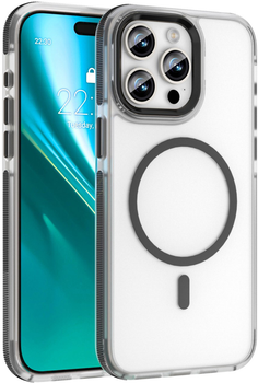 Etui plecki Etteri Icy Mag do Apple iPhone 15 Pro Black/Transparent (5907504560106)