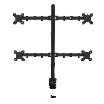 Настольный крепеж для 4 мониторов стойка держатель кронштейн 17"-32" VESA 75x75 100x100 Vothoon CH-085