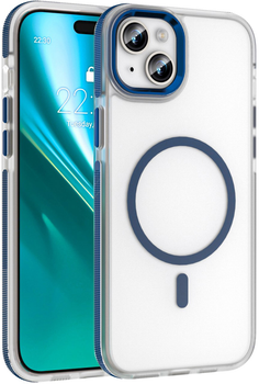 Etui plecki Etteri Icy Mag do Apple iPhone 14 Blue/Transparent (5907504560472)