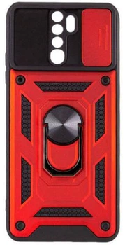 Протиударний чохол Armor Ring + захиcт камери для Xiaomi Redmi Note 8 Pro case Simon червоний