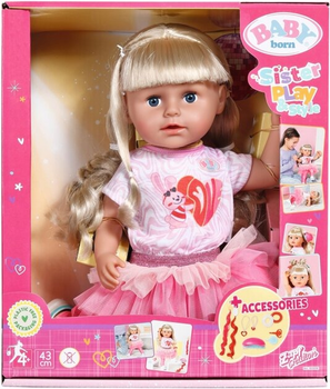 Lalka Baby Born Siostrzyczka Blondynka 43 cm Gra i styl 833018 (4001167833018)