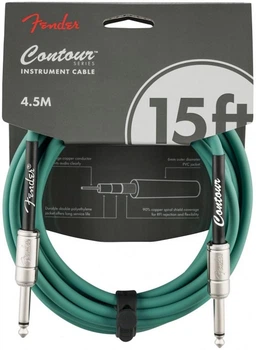 Кабель инструментальный Fender Cable Contour Series 15' Sherwood Green