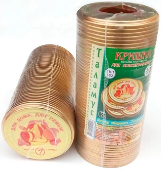 Лакированная металлическая крышка Таламус I-82 для консервирования, 50 шт ПР4820042420163