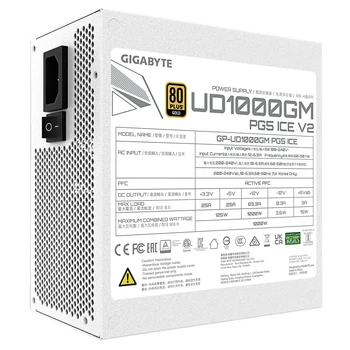 Блок питания Gigabyte GP-UD1000GM PG5 V2 ICE 1000W