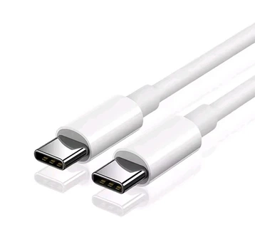 Кабель Type-c - Type-c для быстрой зарядки PD 6А смартфонов \ 1,3 метра \ Белый