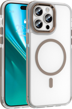 Etui plecki Etteri Icy Mag do Apple iPhone 14 Pro Gold/Transparent (5907504560748)