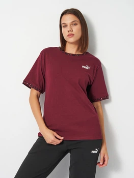 Футболка хлопковая женская Puma Essentials Graphics 68808296 XXS Ruby Shimmer (4069157161671)