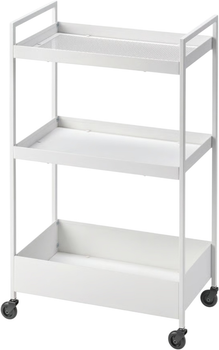 Wózek Ikea Nissafors na kółkach 50.5 x 30 x 83 cm Biały (404.657.33)