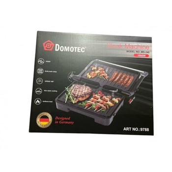 Гриль Domotec MS 240 - электрический контактный гриль 1000 Вт